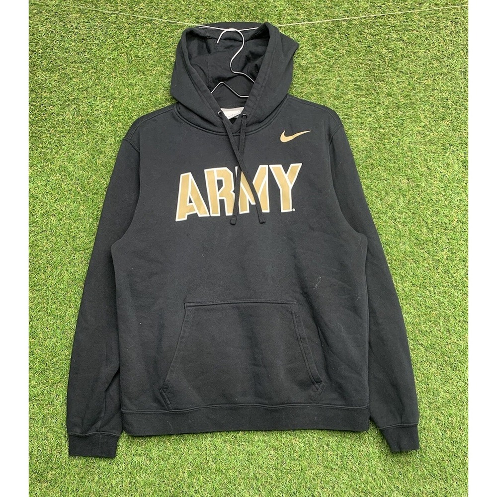 Army Nike Hoodie Mens Medium M Black Military Us Sweatshirt Club Fleece Pullover